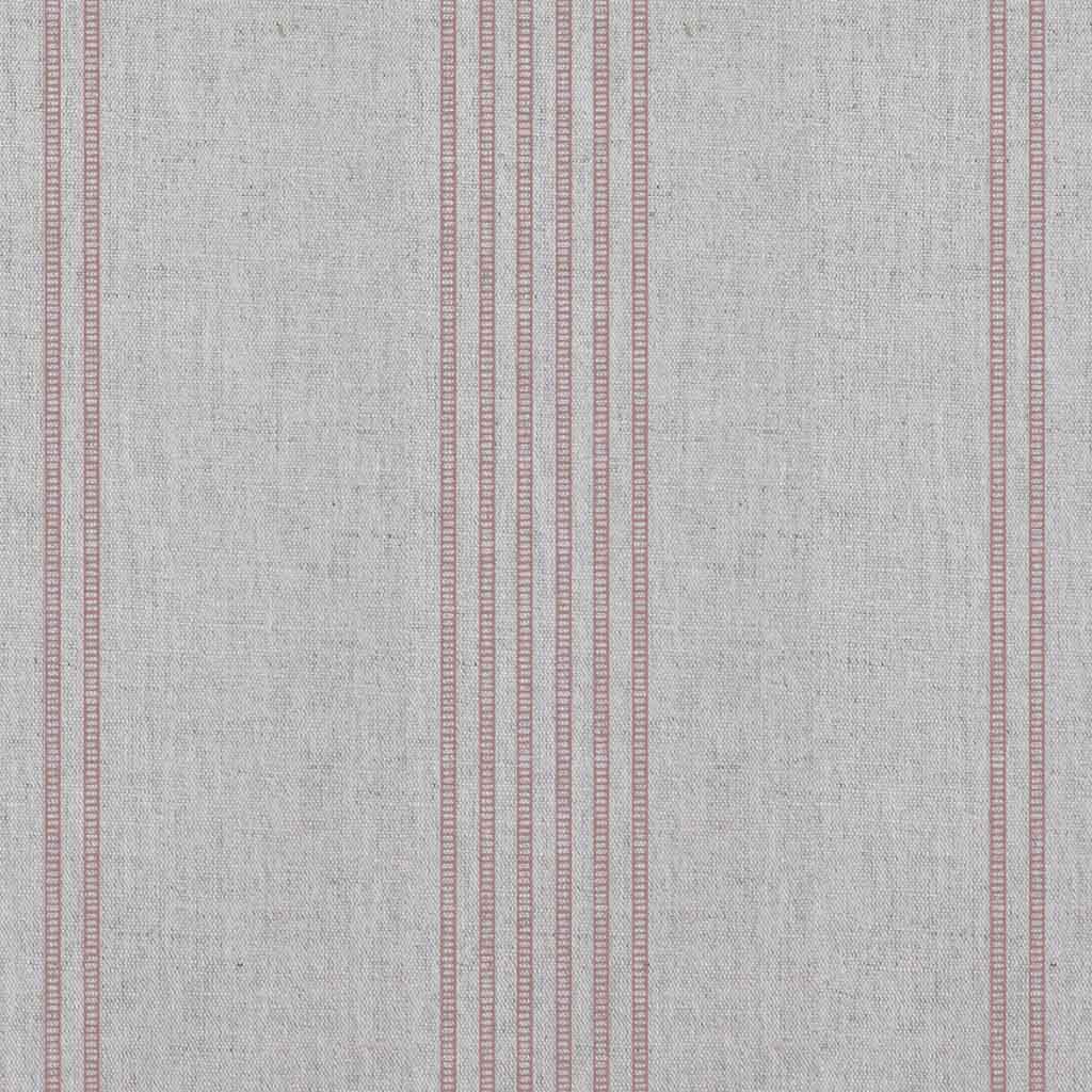 Brea Dusty Pink - Natural fabric with Striped Pink print