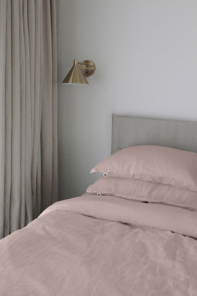 Linen Pillowcase 2 Pack, Dusty Rose