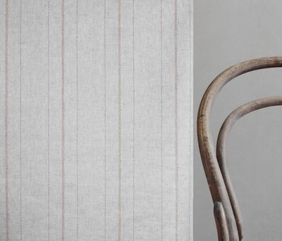Inari Dusty Pink - Curtain fabric with Pink striped print