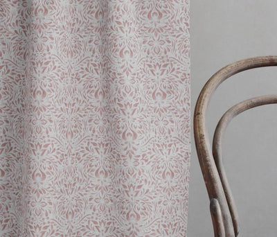 Jasmi Dusty Pink - Curtain fabric with Pink abstract print