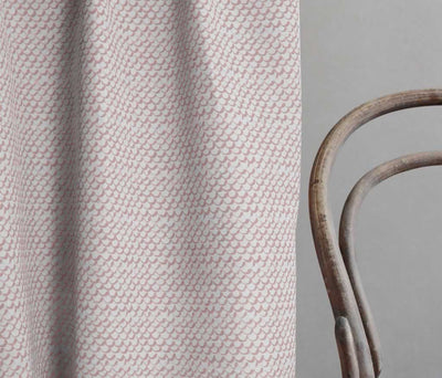 Jenna Dusty Pink - Curtain fabric with Pink abstract print