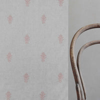 Lisana-NAT Dusty Pink - Curtain fabric with Pink abstract print