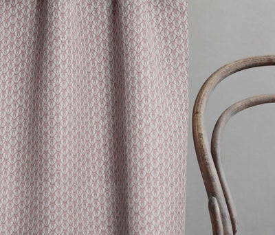 Mimosa Dusty Pink - Curtain fabric with Pink abstract print