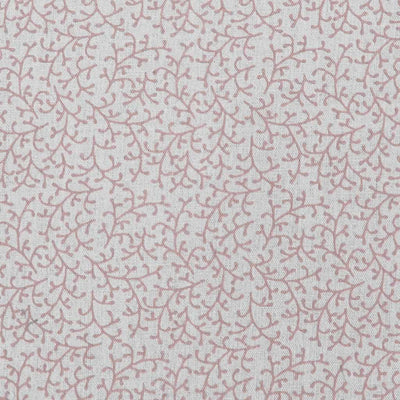 Phila Dusty Pink - Curtain fabric with Pink botanical print