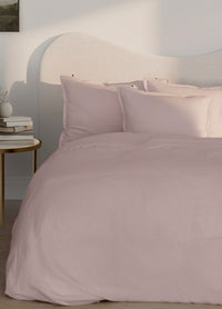 Pale Pink Linen Duvet Cover and Pillow Cases , Linen Bedding Dusty Rose 