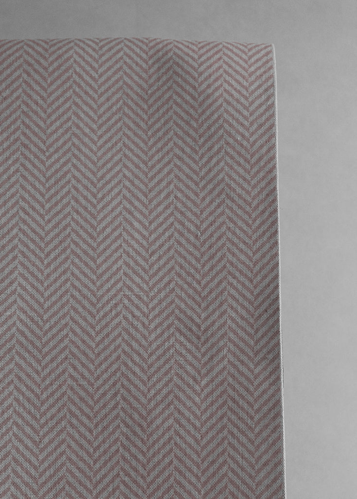 Hugo Dusty Pink- Curtain fabric, abstract pale pink herringbone pattern