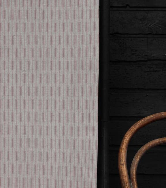 Milliie Dusty Pink - Curtain fabric, abstract Pale Pink geometric pattern