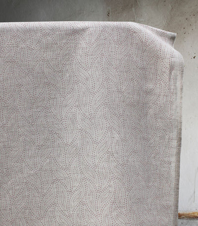 Pia Dusty Pink - Curtain fabric, abstract Dusty Pink leaf pattern