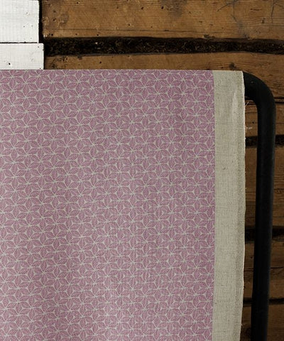 Saana Dusty Pink - Curtain fabric, abstract Pink geometric pattern