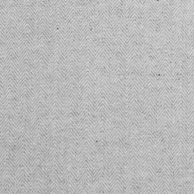 Edda Dove Grey - Herringbone fabric for curtains, White and Grey