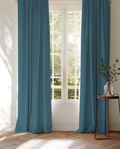 Danila Emerald - Heavy 100% Cotton Fabric for Curtains, Blinds and Upholstery 