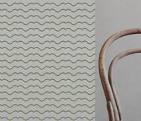 Fiorella Moss - Curtain fabric with Green abstract print