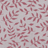 Fita Wine Pink - Floral Red and Pink print on Linen Cotton fabric