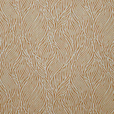 Erica Gold Ochra - Curtain fabric with Orange Yellow abstract print