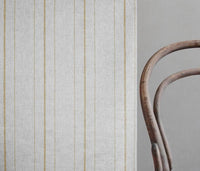 Inari Gold Rod- Curtain fabric with Yellow striped print