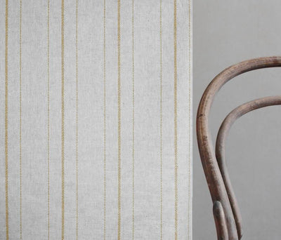 Inari Gold Rod- Curtain fabric with Yellow striped print