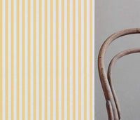 Liliana Gold Rod-WHT - white striped yellow patterned fabric for curtains and blinds