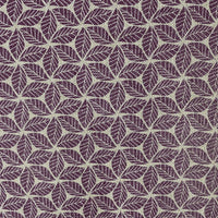 Saana Grape - Curtain fabric, abstract Purple geometric pattern