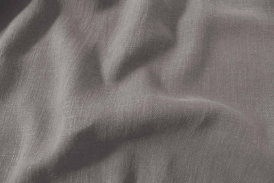 Greige Linen Cotton fabric. Very soft - close-up. Enni Greige by Ada & Ina