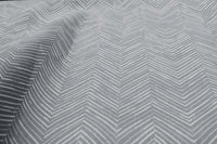Lulu-Greige - White fabric with Grey Print. Abstract Print, 100% Linen