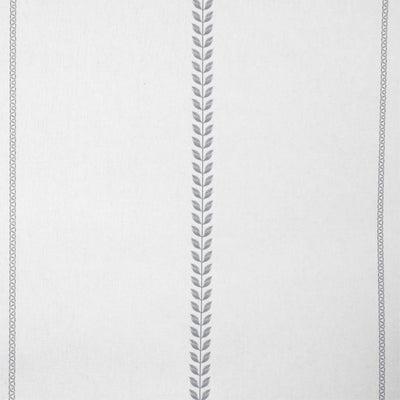 Berit Greige - curtain fabric with Grey striped print