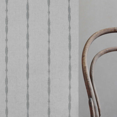 Irina Greige  - Curtain fabric with Grey abstract print