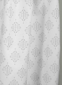 Britt Greige Clay - curtain fabric with Dusty Grey abstract print