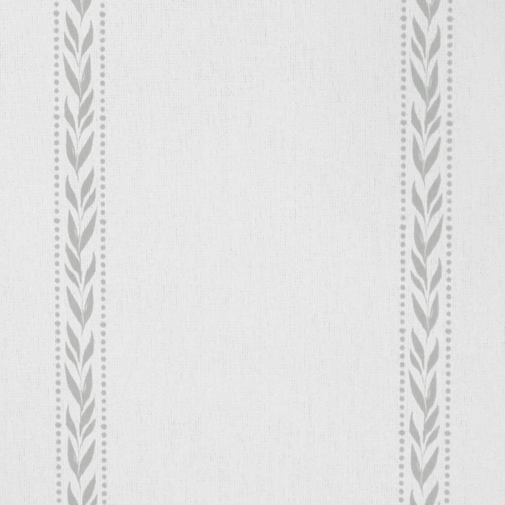Helena Greige Clay - curtain fabric with Dusty Grey striped print
