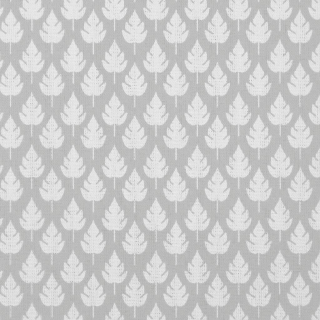 Kira Greige Clay - Curtain fabric with Dusty Grey botanical print