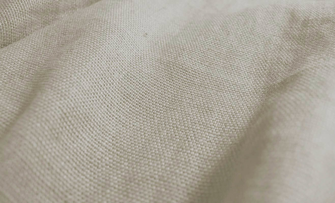 Greta Light Natural - 100% Linen fabric - luxurious heavy linen fabric, structure
