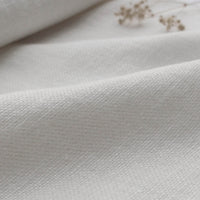 Greta White - White Heavy Linen Fabric for Upholstery and Curtains