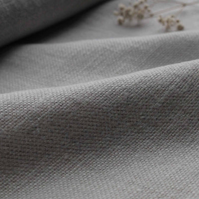 Grey Heavy Linen - curtain fabric and upholstery fabric 100% linen. Greta Stone.