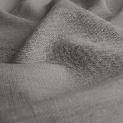 Grey Linen fabric - pre-washed 100% linen curtain fabric. Bianco Iron by Ada & Ina.