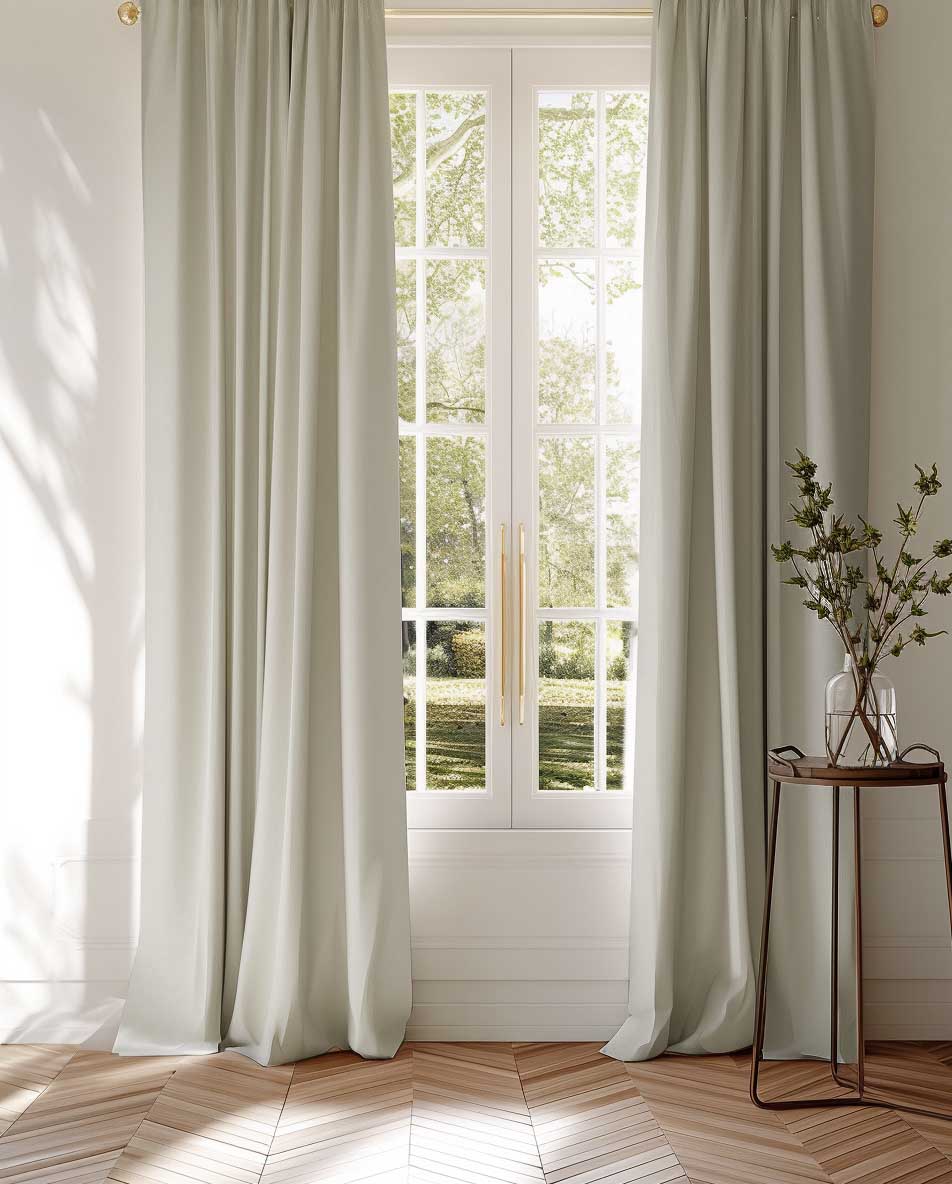 Danila Hazy Grey Curtains