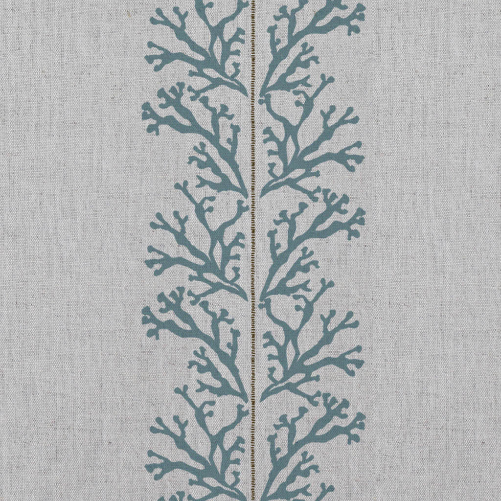 Hensley Blue Stone - Curtain fabric with Blue abstract print