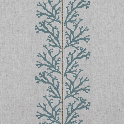 Hensley Blue Stone - Curtain fabric with Blue abstract print