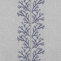 Hensley Deep Blue - Curtain fabric with Blue abstract print