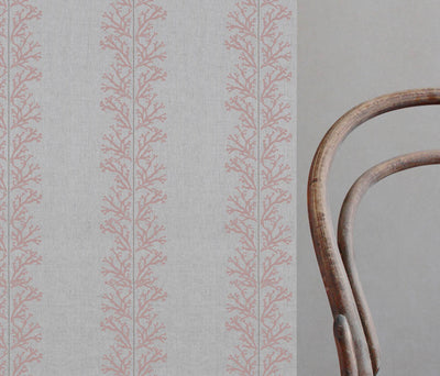 Hensley Dusty Pink - Curtain fabric with Pink abstract print