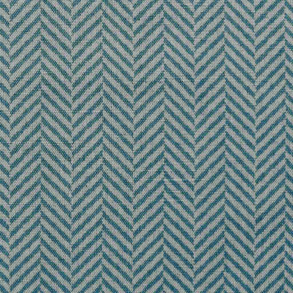 Hugo Blue Stone - Curtain fabric, abstract blue herringbone pattern