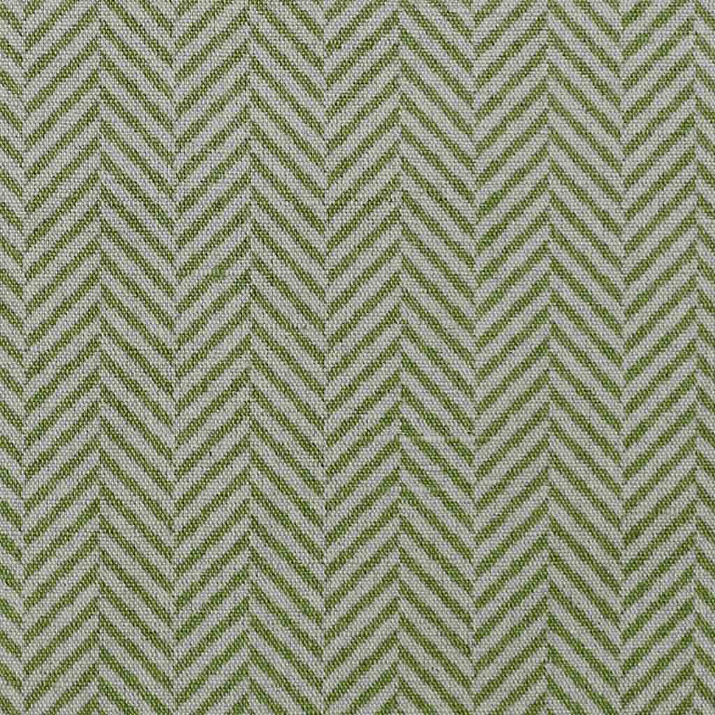 Hugo Khaki - Curtain fabric, abstract Green herringbone pattern