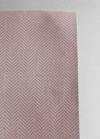 Hugo Sweetpea - Curtain fabric, abstract Pink herringbone pattern