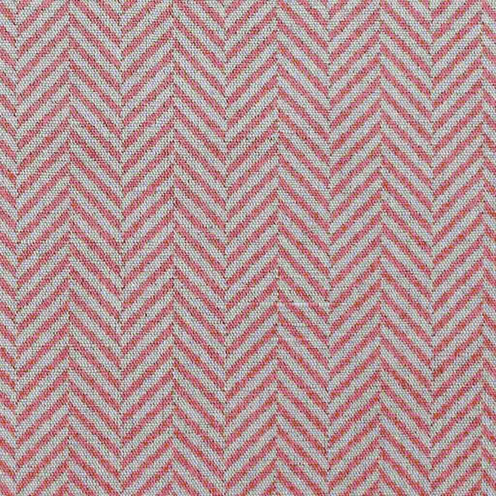 Hugo Sweetpea - Curtain fabric, abstract Pink herringbone pattern