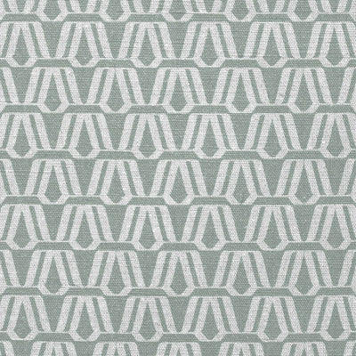 Ilva Dusty Pink - Fabric with Abstract sage green pattern
