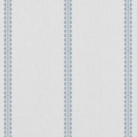 Imogen Agate Blue - curtain fabric with Blue striped print