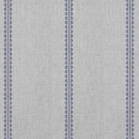 Imogen Deep Blue-NAT - curtain fabric with Blue striped print