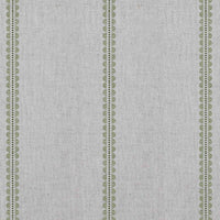 Imogen Khaki-NAT - curtain fabric with Green striped print