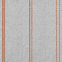 Imogen Pumpkin-NAT - curtain fabric with Orange striped print