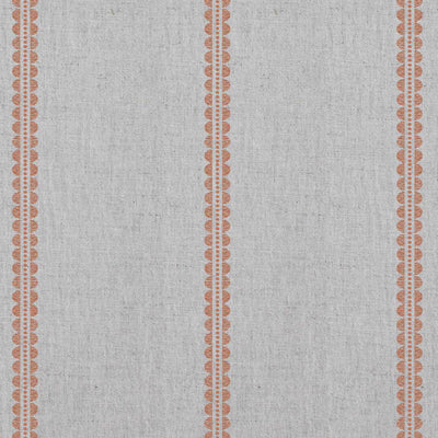 Imogen Pumpkin-NAT - curtain fabric with Orange striped print