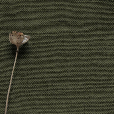 Ingrid Khaki - Green Cotton Jute upholstery fabric
