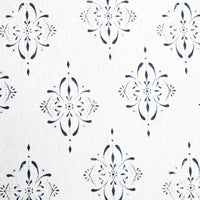 Britt Ink - curtain fabric with Dark Blue abstract print